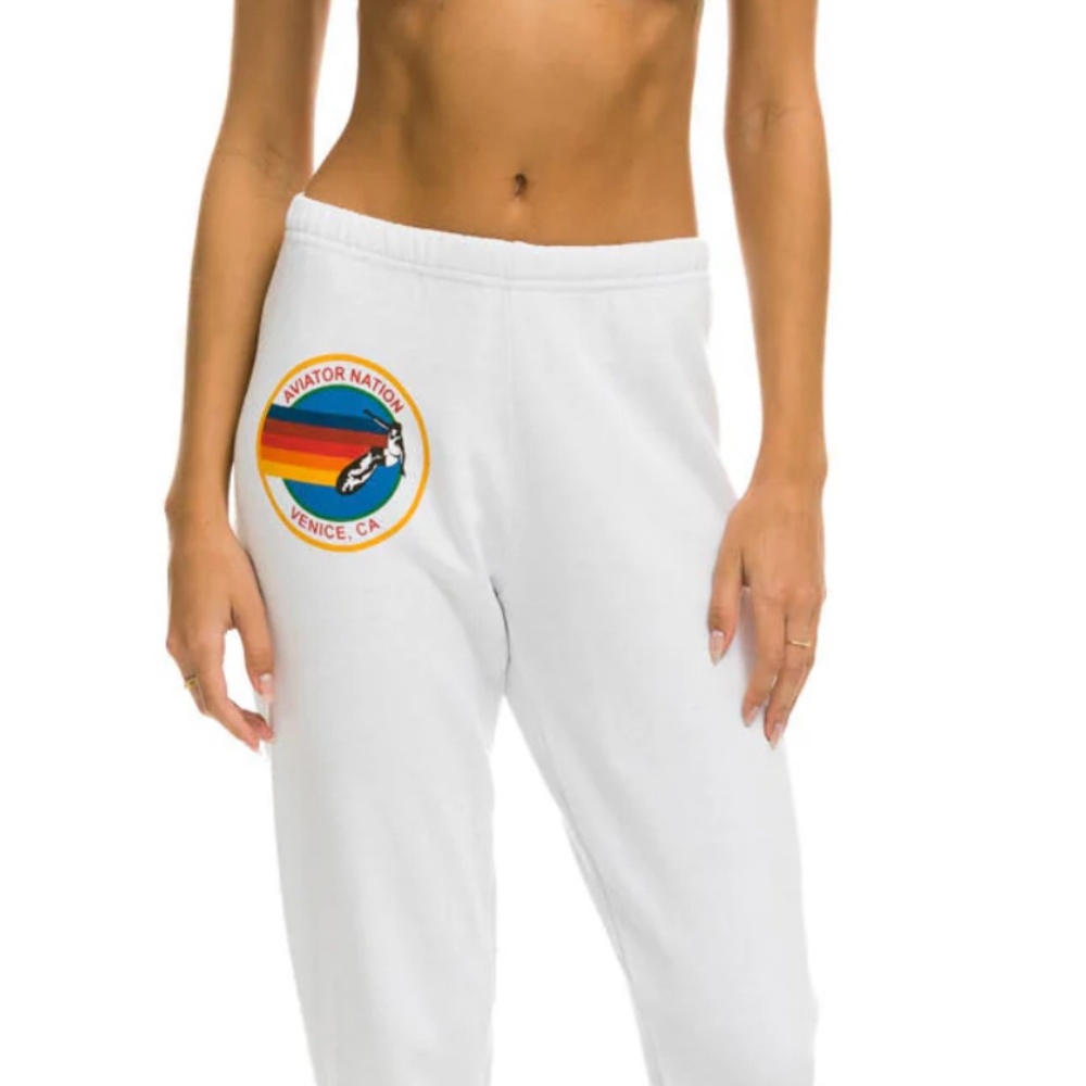Aviator Nation White Sweatpants